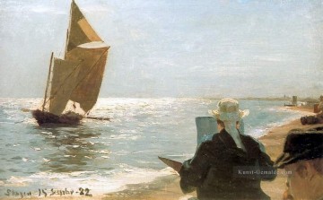 Pintores de la playa 1892 Peder Severin Kroyer Ölgemälde